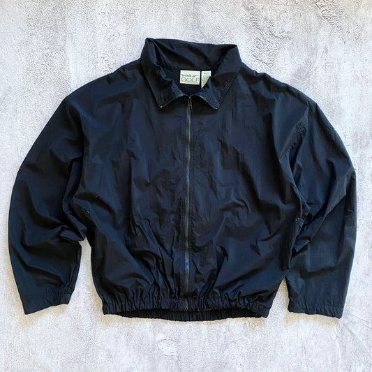 VINTAGE BLACK REEBOK GOLF WINDBREAKER JACKET-1990'S SIZE L