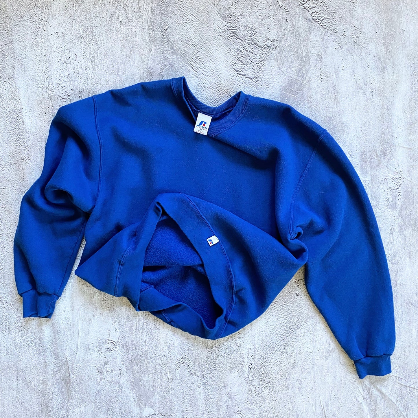 VINTAGE BLUE RUSSELL ATHLETIC SWEATSHIRT-2000'S SIZE M