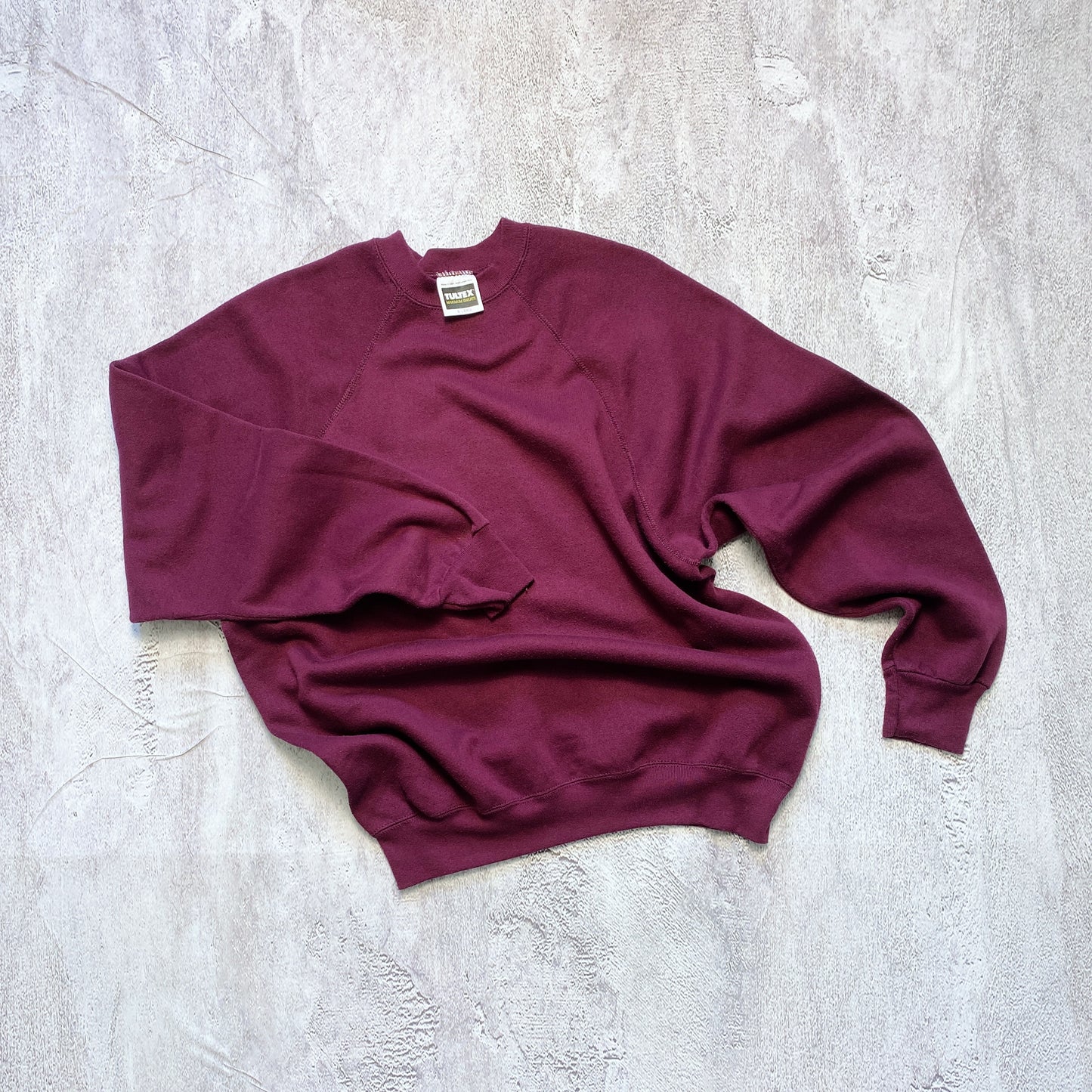 VINTAGE BURGUNDY TULTEX SWEATSHIRT- 1990'S SIZE XL