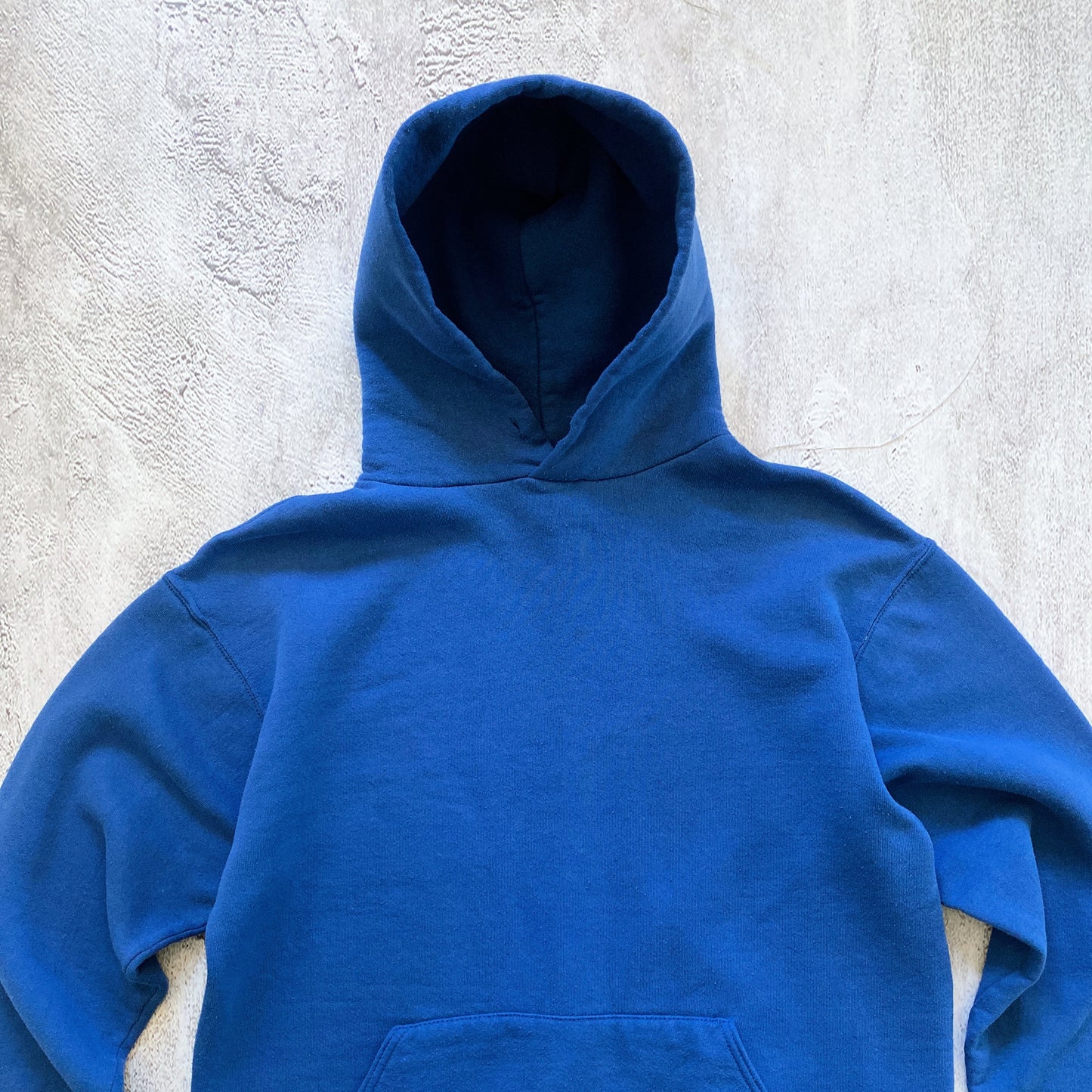 VINTAGE ROYAL BLUE RUSSELL HO0DIE- 1990'S SIZE L