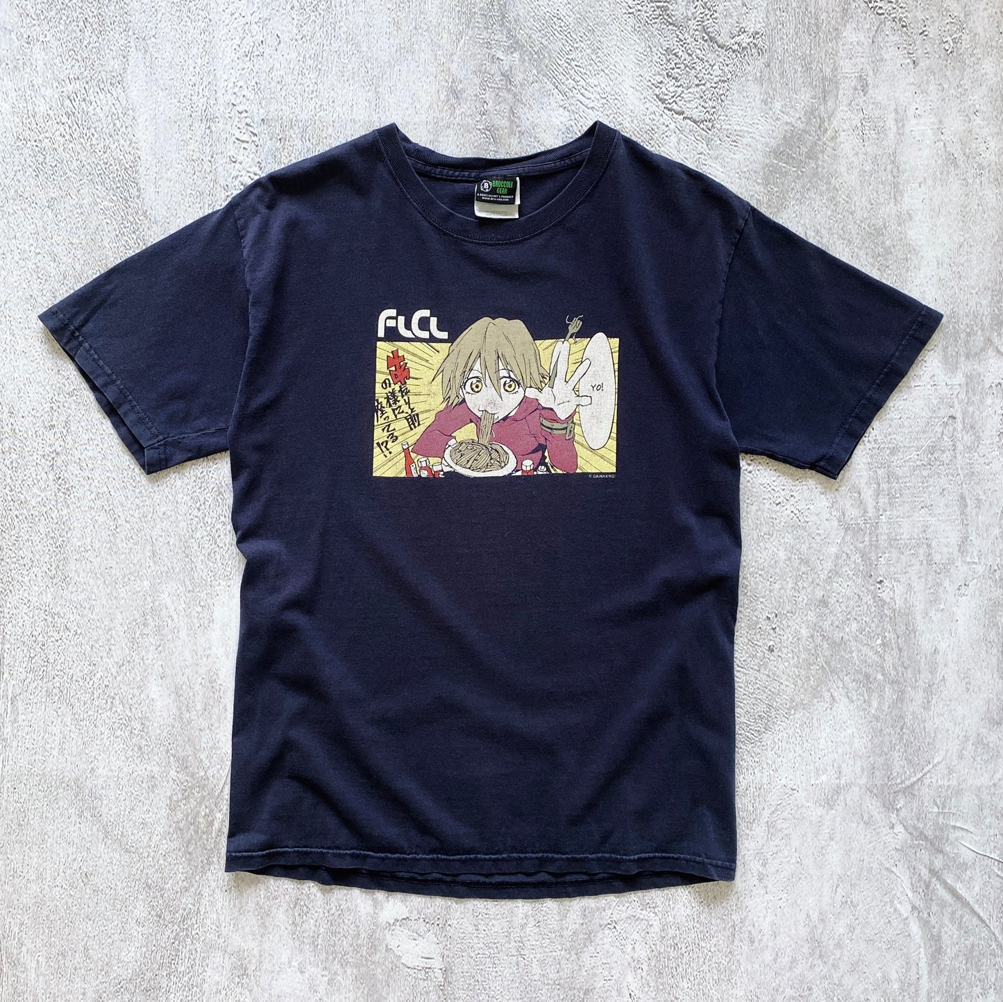 VINTAGE FOOLY COOLY FLCL ANIME BROCCOLI GEAR TEE-1990'S SIZE M