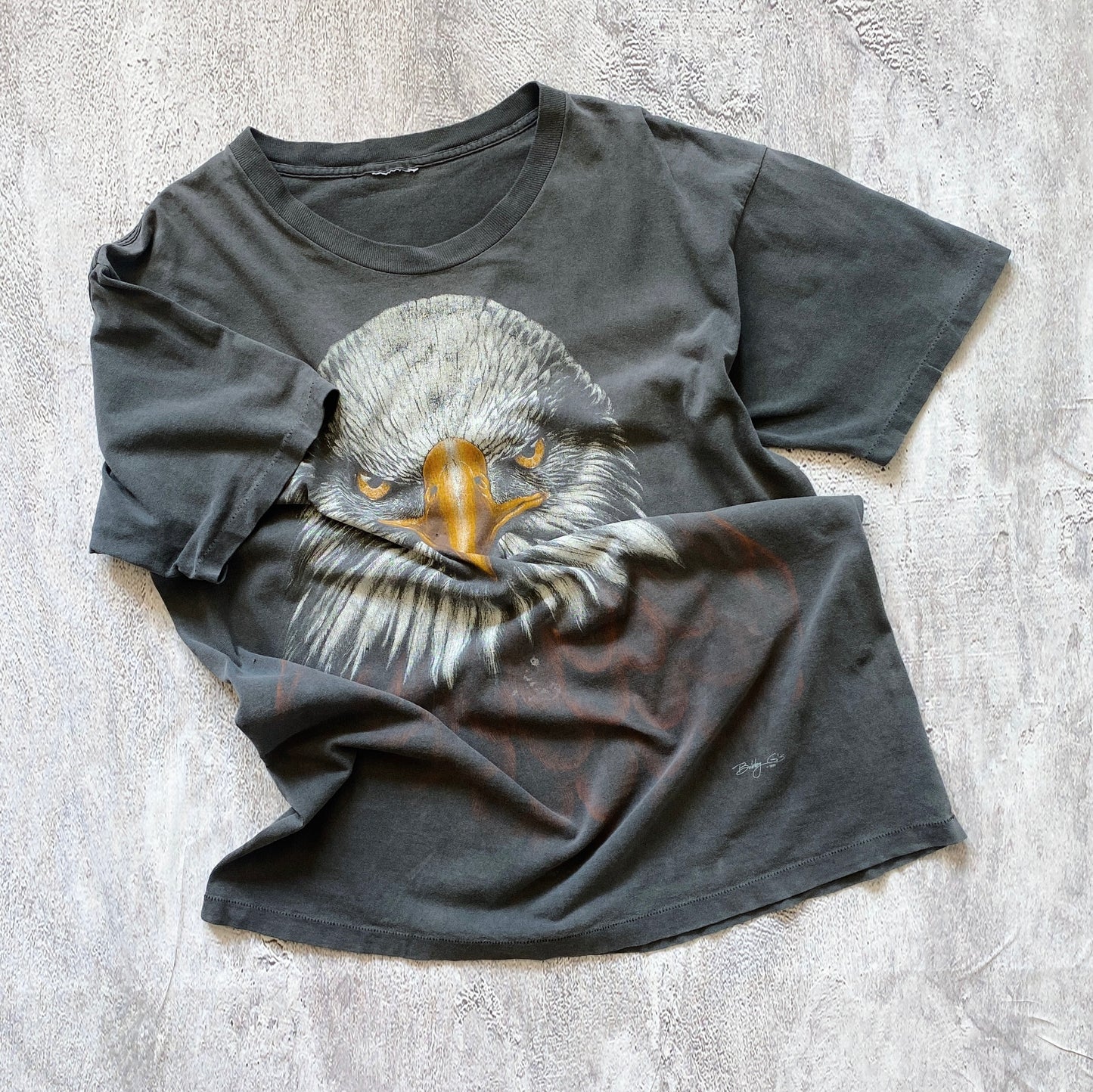 VINTAGE SINGLE STITCH BOBBY'S G'S EAGLE TEE-1990'S SIZE XL