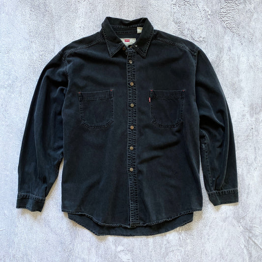 FADED LEVIS LONG SLEEVE BUTTON DOWN-2000'S SIZE XL