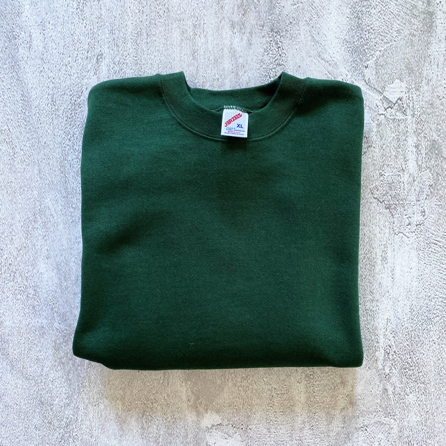 VINTAGE GREEN JERZEES SWEATSHIRT-1990'S SIZE XL