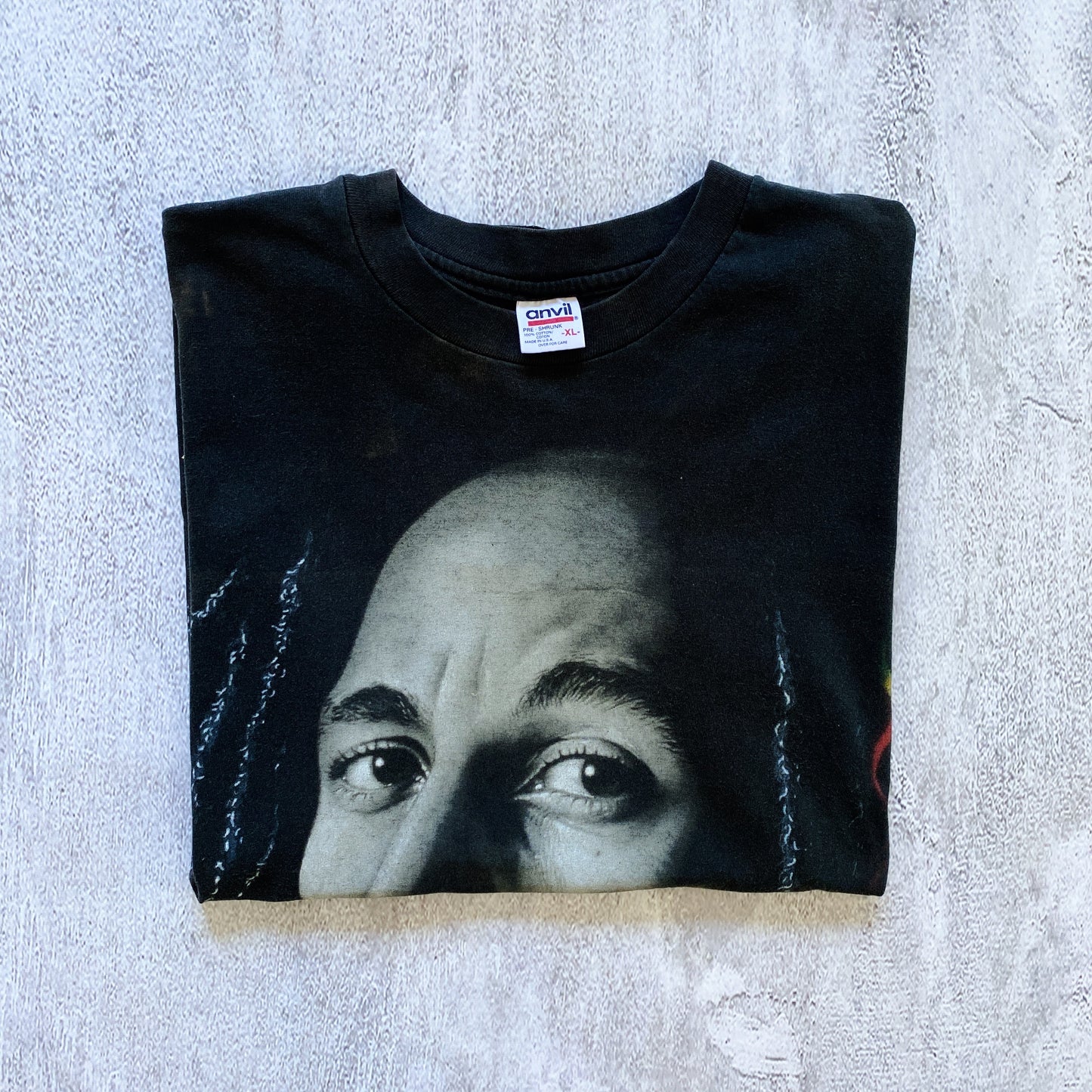 VINTAGE SINGLE STICH BOB MARLEY TEE- 1990'S SIZE XL