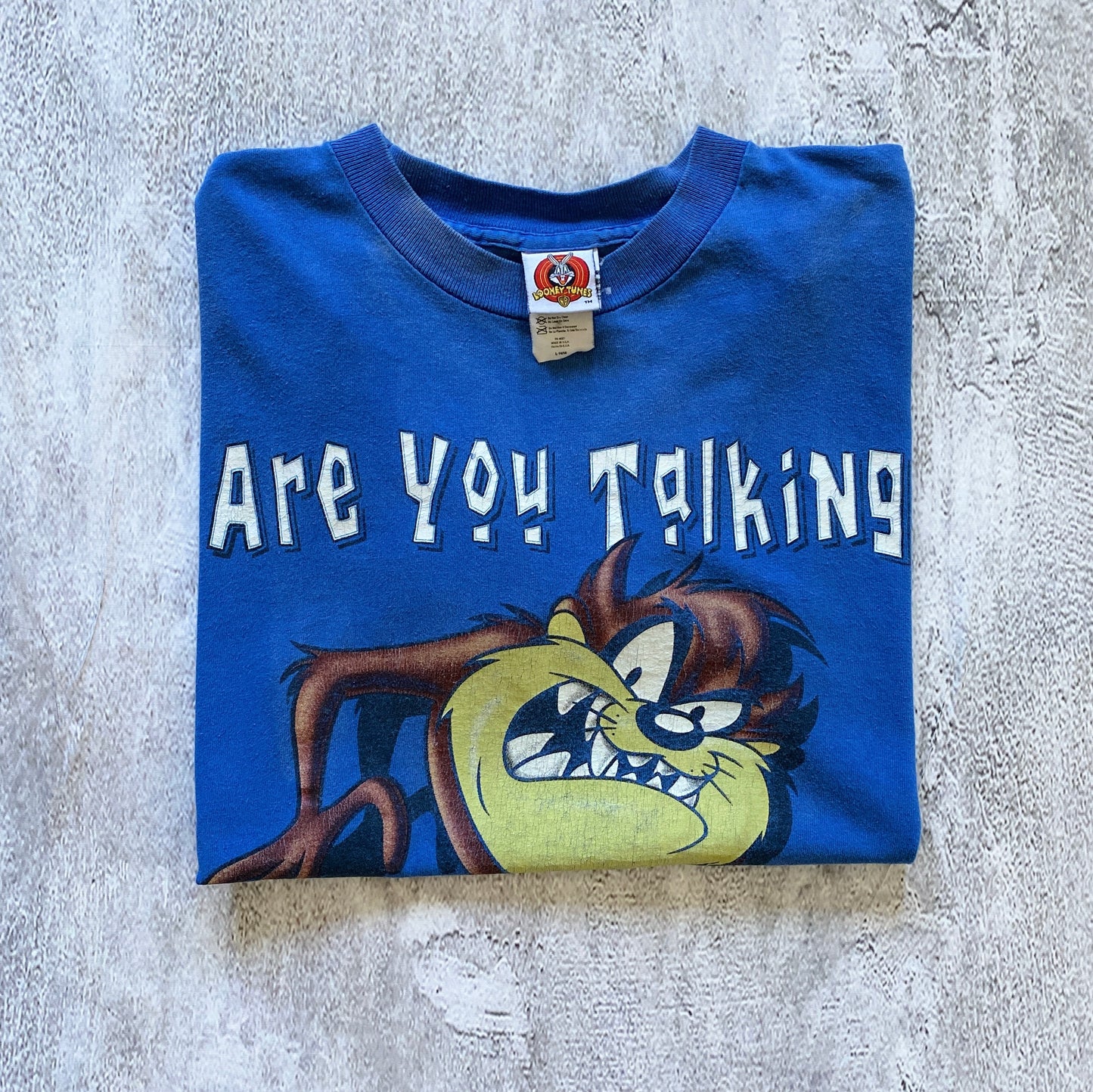 VINTAGE SINGLE STITCH LOONEY TUNES TAZ TEE-1990'S SIZE S