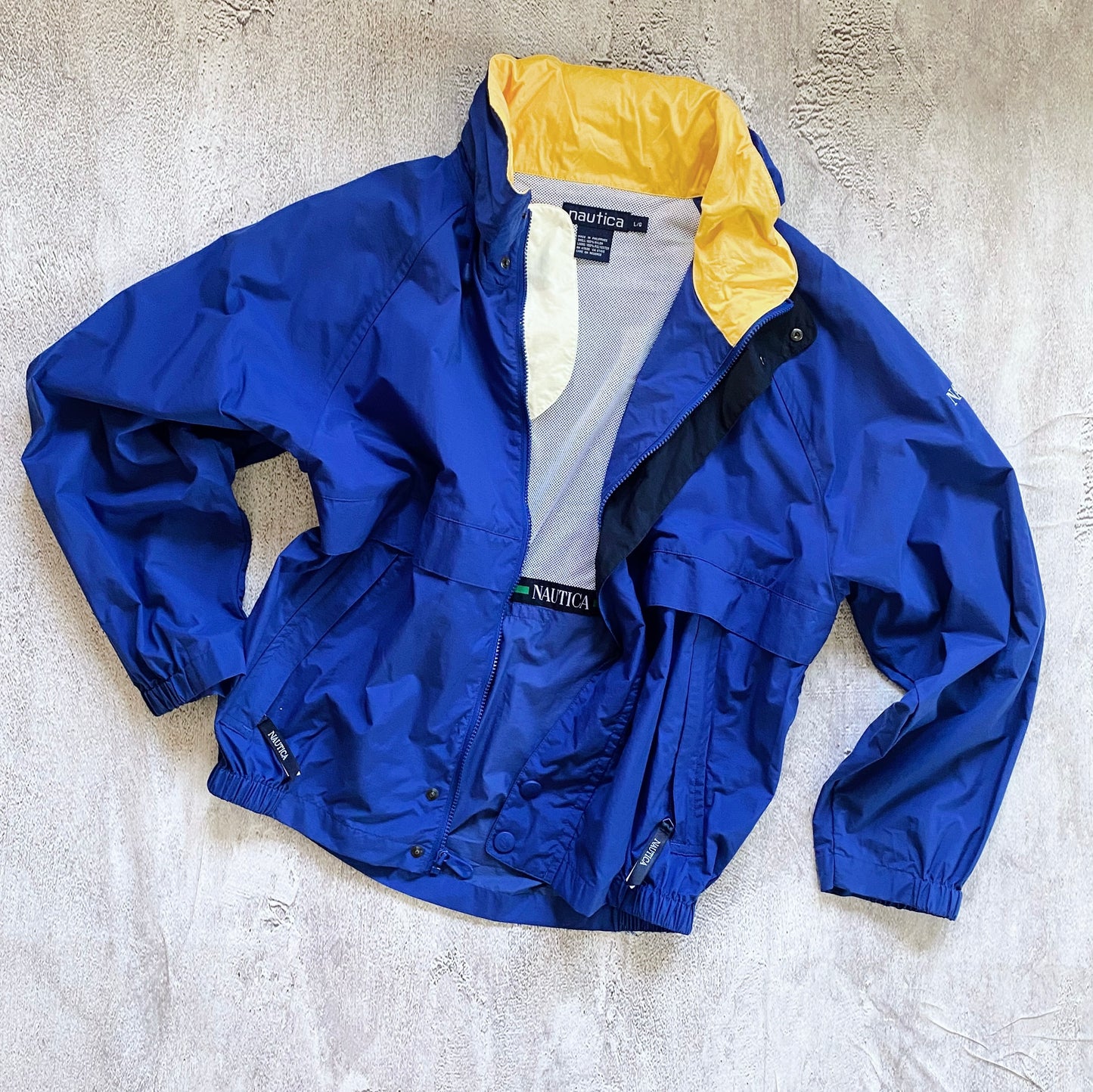 VINTAGE NAUTICA WINBREAKER JACKET-1990'S SIZE L/XL