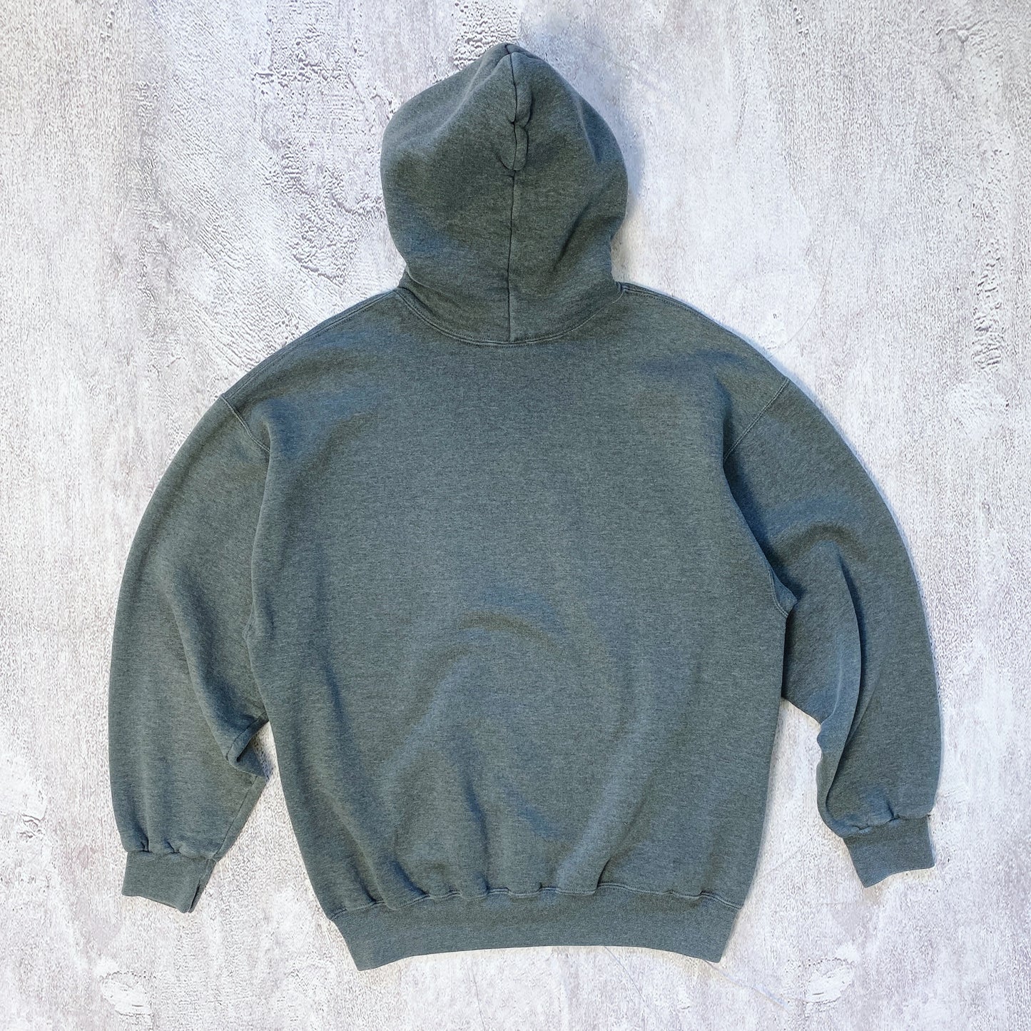 VINTAGE FADED GREY RUSSELL ATHLETIC HOODIE- EARLY 2000'S SIZE XL