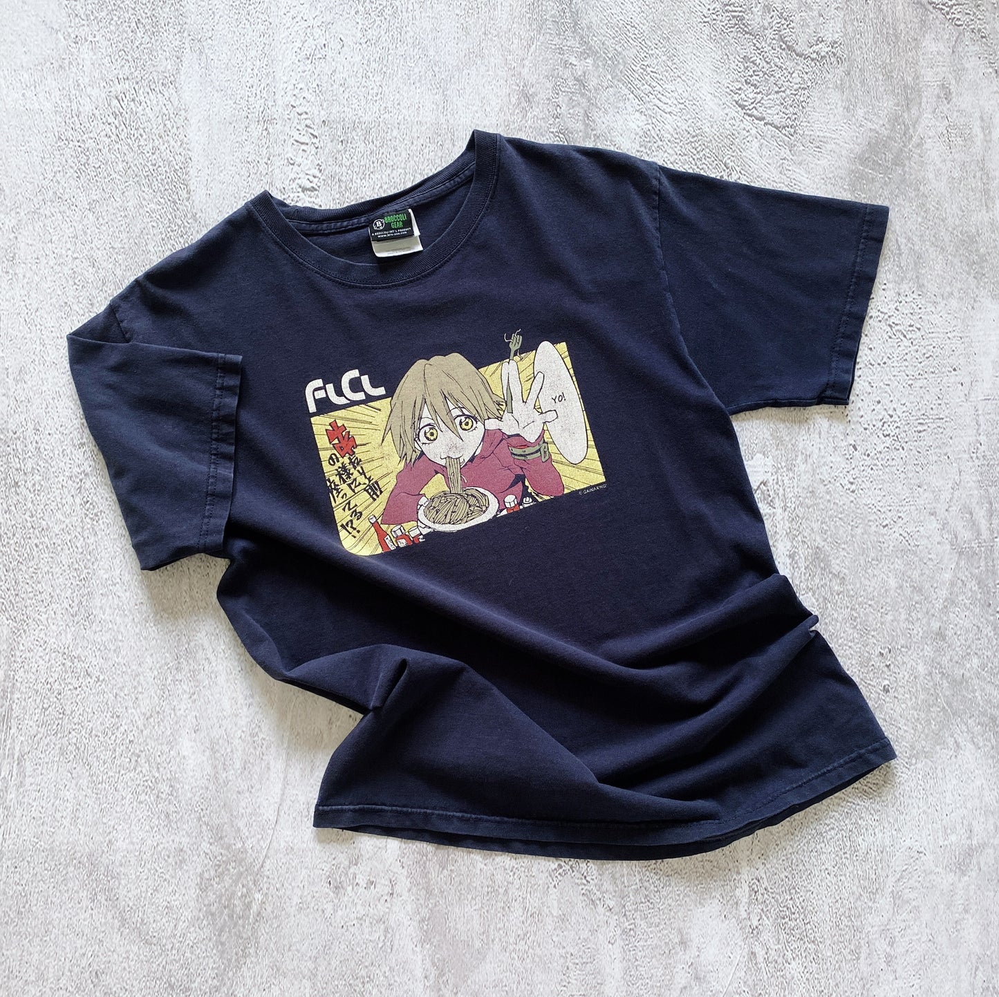 VINTAGE FOOLY COOLY FLCL ANIME BROCCOLI GEAR TEE-1990'S SIZE M