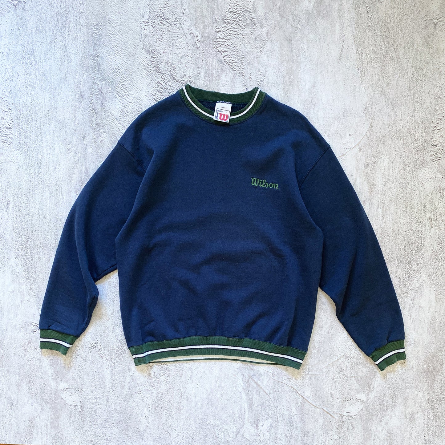 VINTAGE BLUE WILSON SWEATSHIRT- 1990'S SIZE L