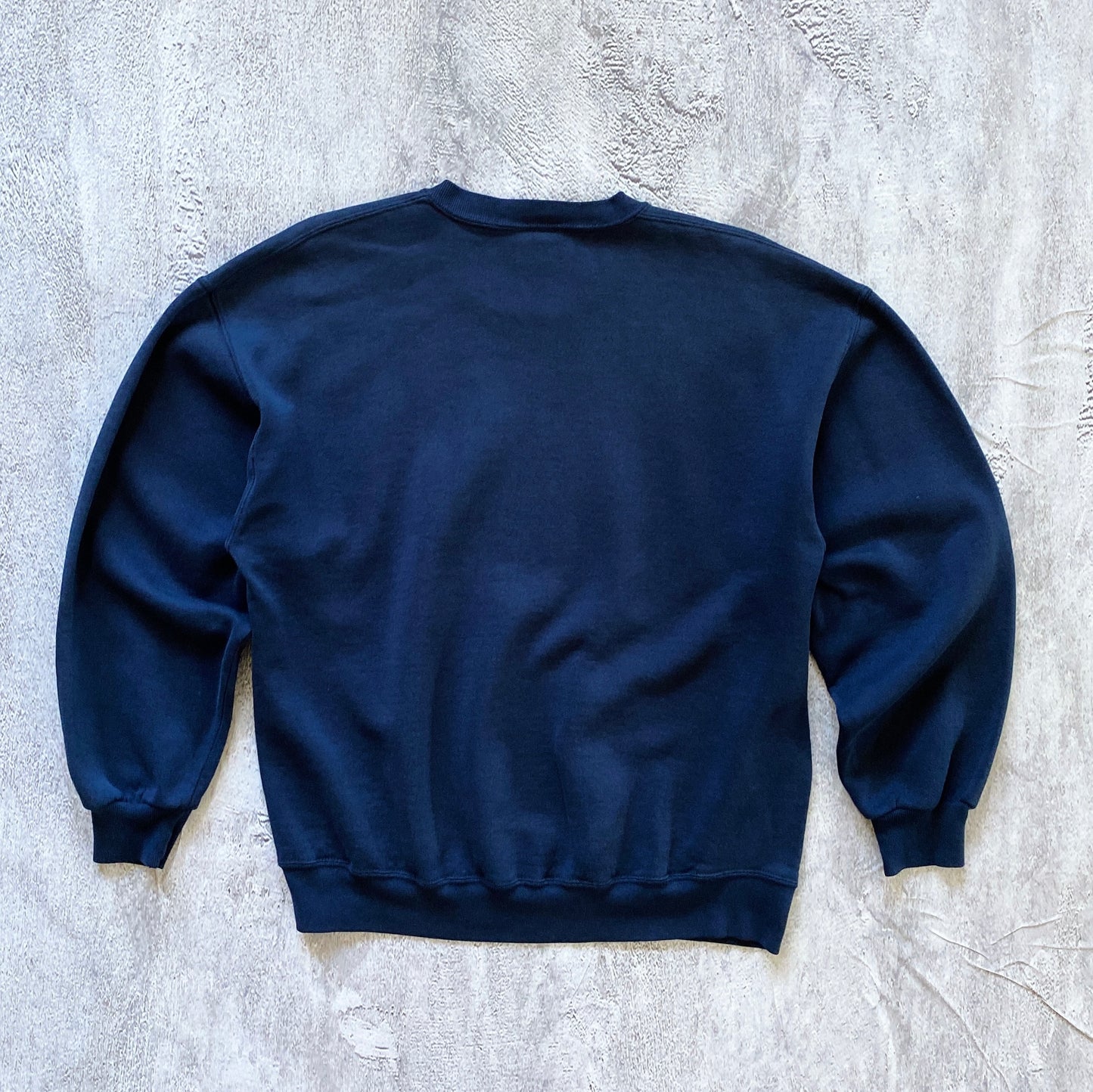 VINTAGE NAVY BLUE JERZEES SWEATSHIRT-1990'S SIZE XL