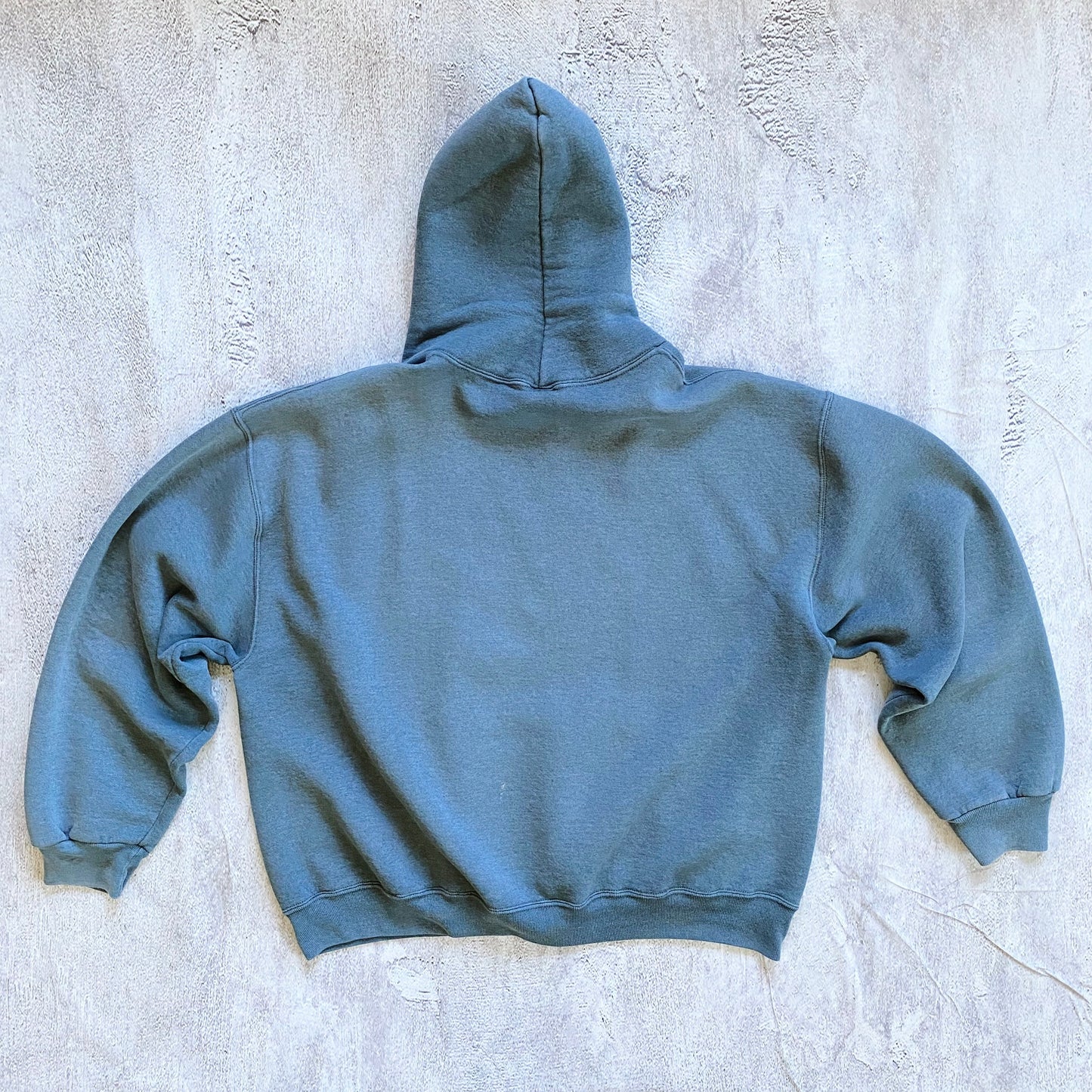 VINTAGE FADED GREY BOXY RUSSELL ATHLETIC HOODIE-2000'S SIZE XL