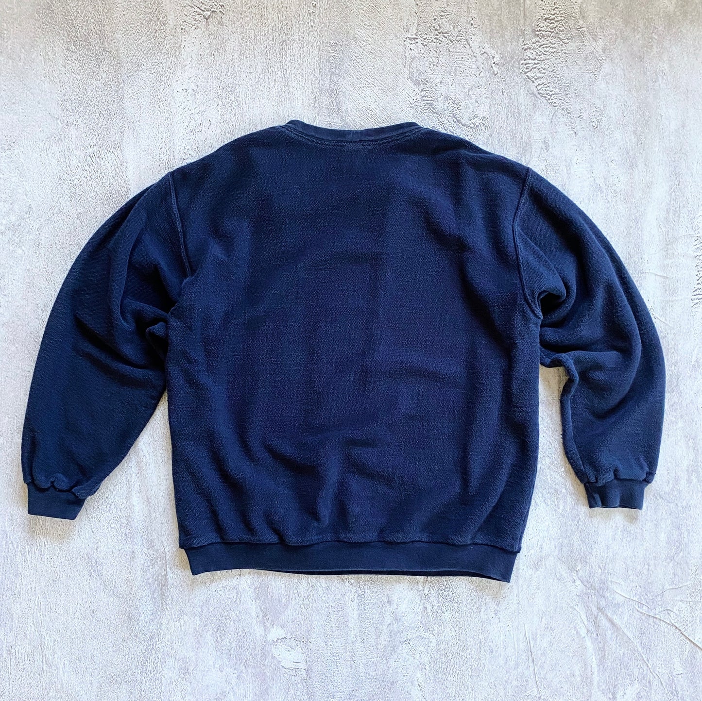 VINTAGE FADED NAVY BLUE LANDS'END SWEATSHIRT-1990'S SIZE L