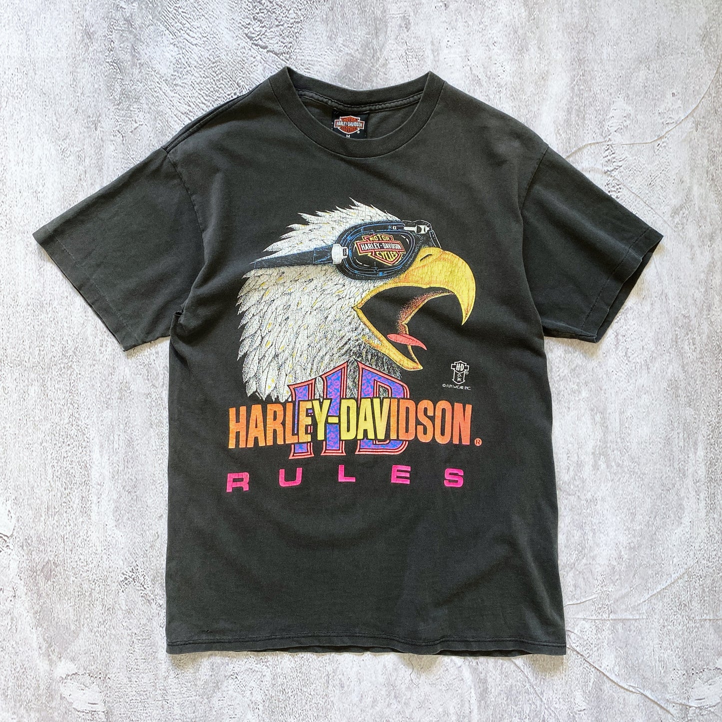 VINTAGE HARLEY DAVIDSON SINGLE STICH TEE -1990'S SIZE M