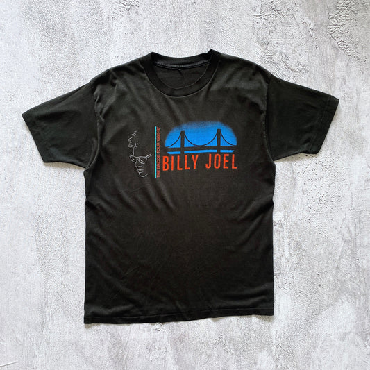 VINTAGE SINGLE STITCH BILLY JOEL THE BRIDGE TOUR TEE-1980'S SIZE S