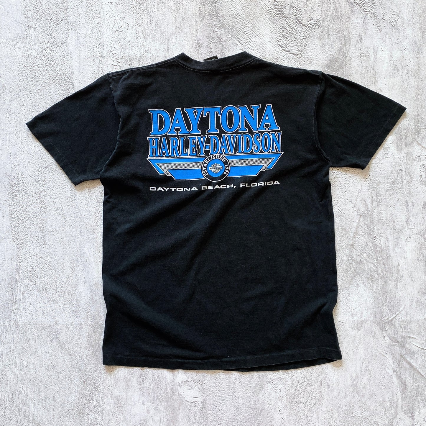 VINTAGE SINGLE STITCH DAYTONA BEACH BIKE WEEK TEE-1990'S SIZE L