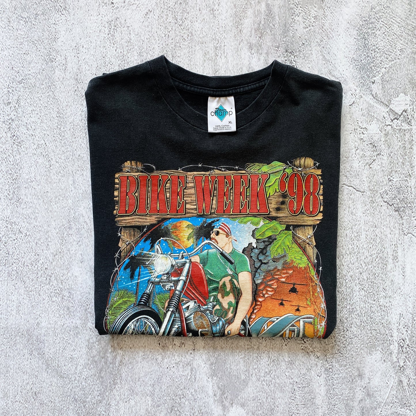 VINTAGE DAYTONA BEACH BIKE WEEK TEE-1990'S SIZE XL