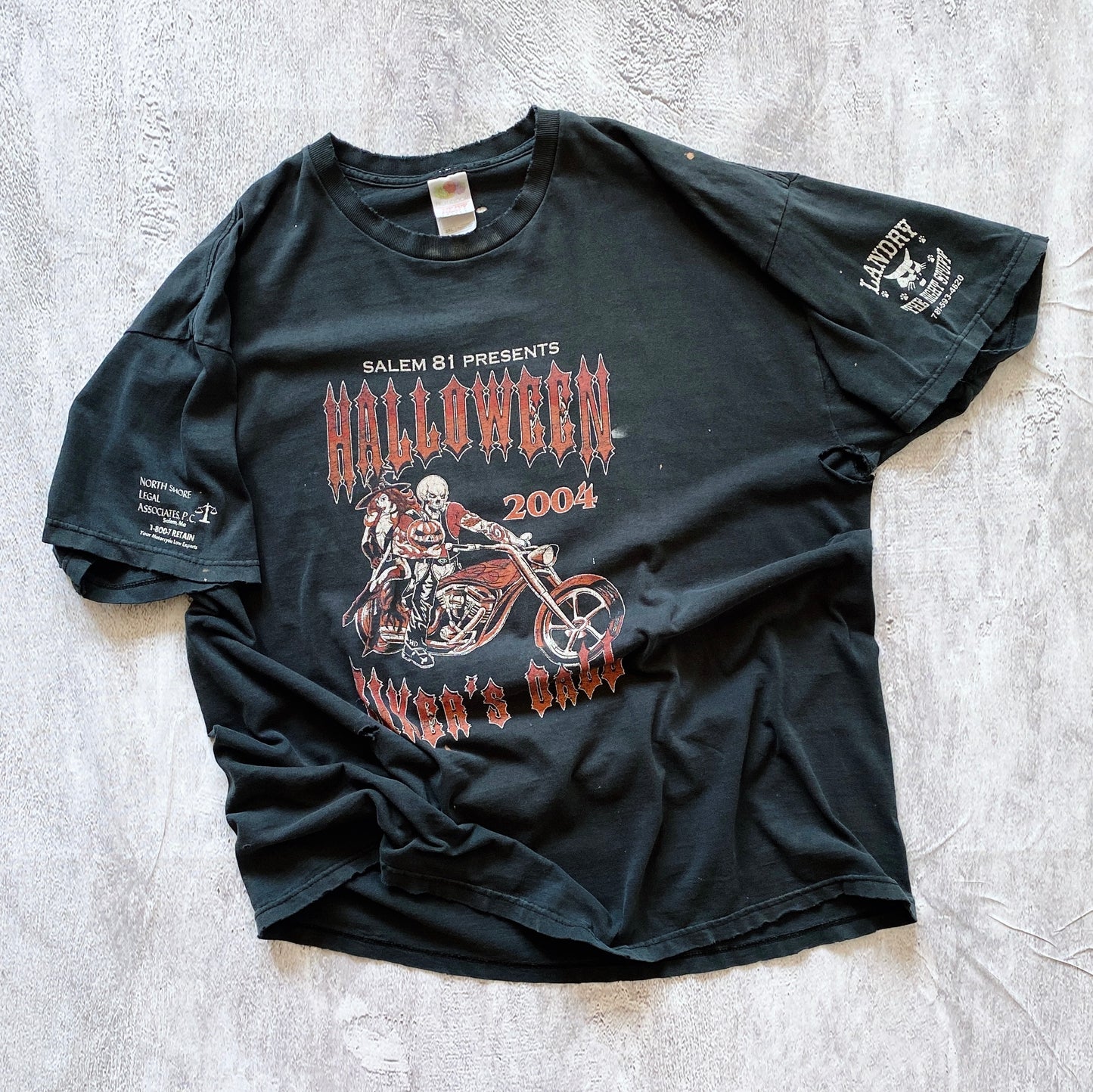 VINTAGE HALLOWEEN BIKE WEEK TEE-EARLY 2000'S SIZE XXL