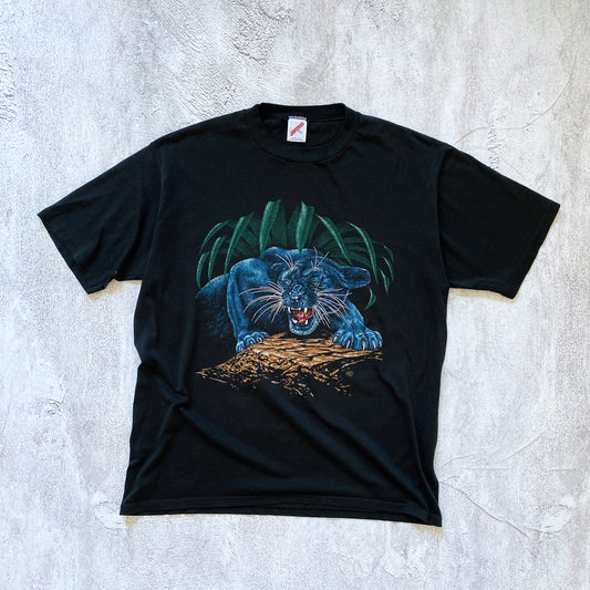 VINTAGE SINGLE STITCH PANTHER TEE- 1980'S SIZE XL