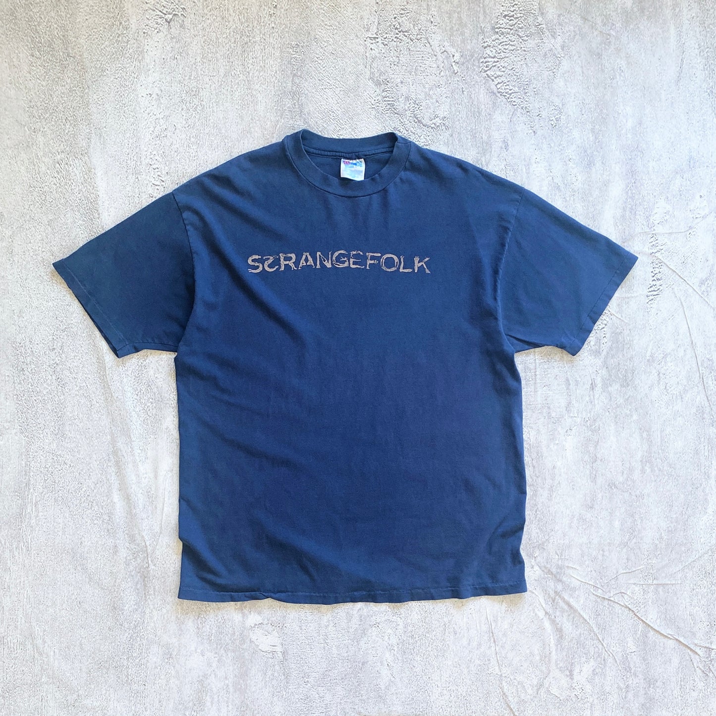 VINTAGE SINGLE STITCH STRANGE FOLK TEE-1990'S XL