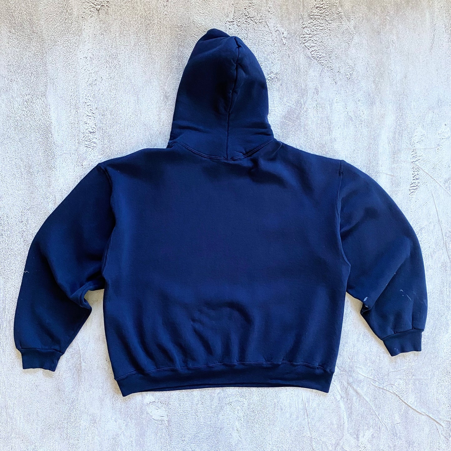 VINTAGE NAVY BLUE BOXY RUSSELL ATHLETIC HOODIE-2000'S SIZE XL