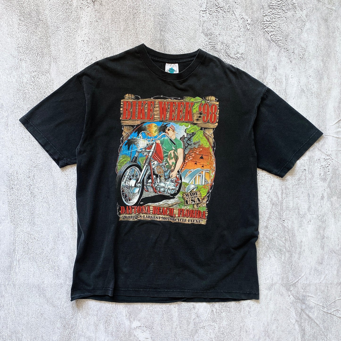 VINTAGE DAYTONA BEACH BIKE WEEK TEE-1990'S SIZE XL