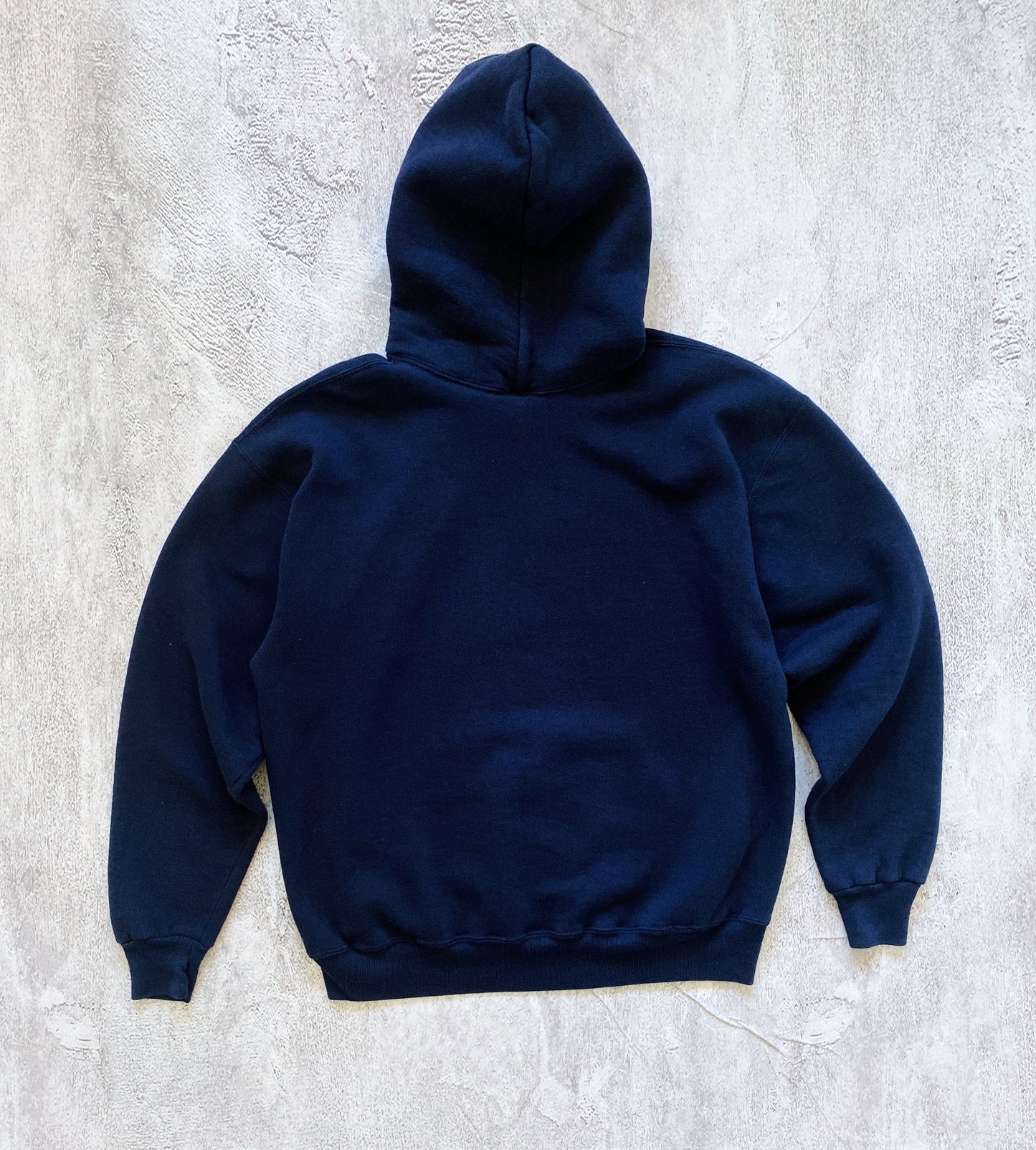 VINTAGE NAVY BLUE RUSSELL HOODIE- 1990'S SIZE XL