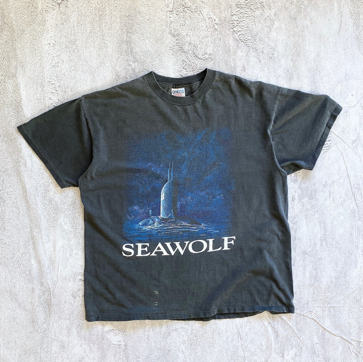 VINTAGE SINGLE STITCH SEAWOLF TEE-1990'S SIZE XXL