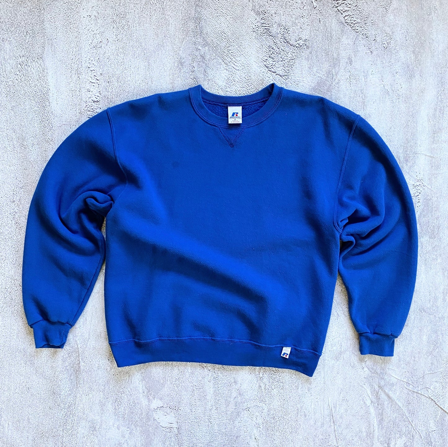 VINTAGE BLUE RUSSELL ATHLETIC SWEATSHIRT-2000'S SIZE M