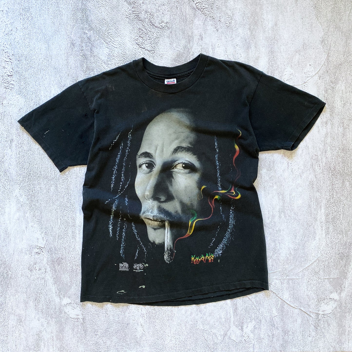 VINTAGE SINGLE STICH BOB MARLEY TEE- 1990'S SIZE XL