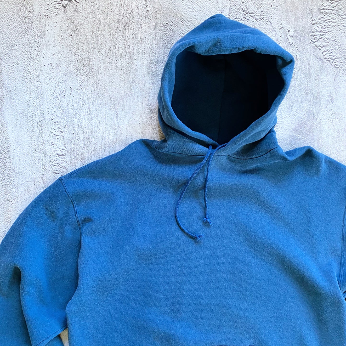 VINTAGE BLUE RUSSELL ATHLETIC HOODIE-1990'S SIZE XL