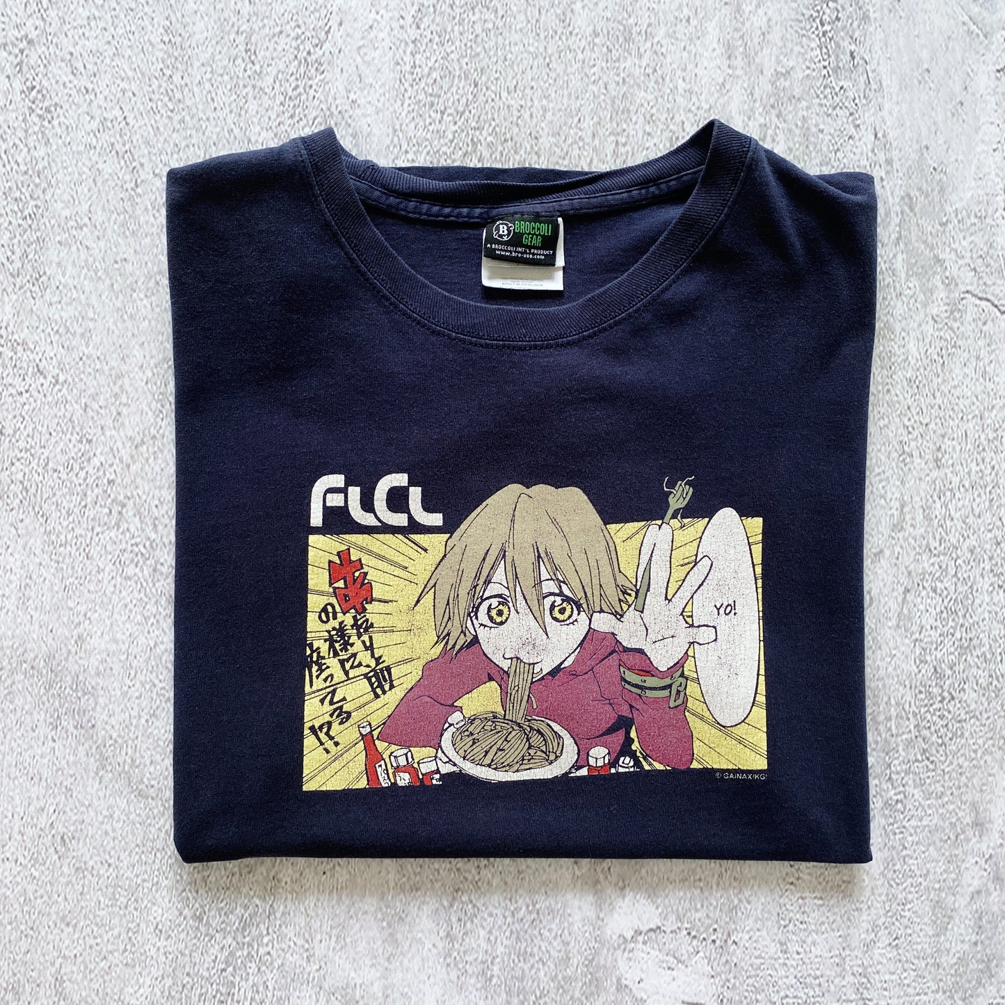 VINTAGE FOOLY COOLY FLCL ANIME BROCCOLI GEAR TEE-1990'S SIZE M