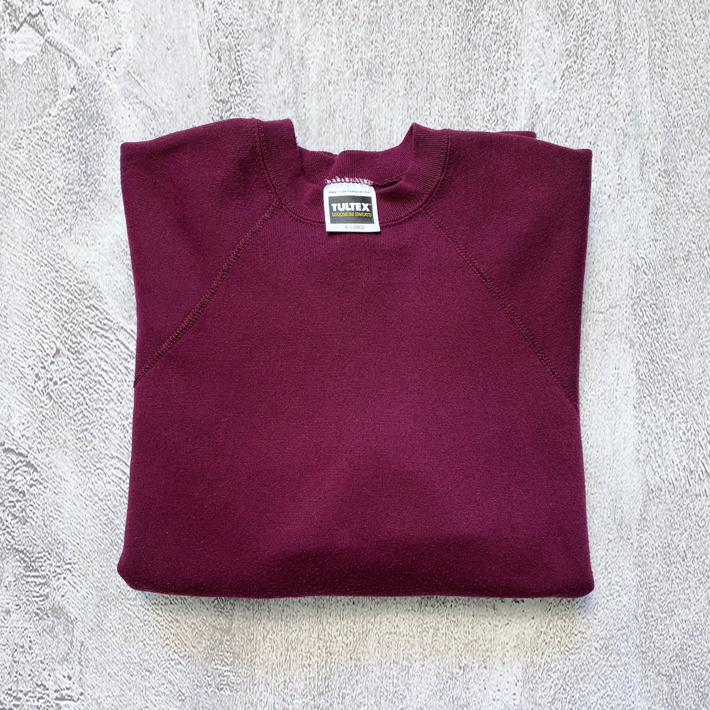 VINTAGE BURGUNDY TULTEX SWEATSHIRT- 1990'S SIZE XL