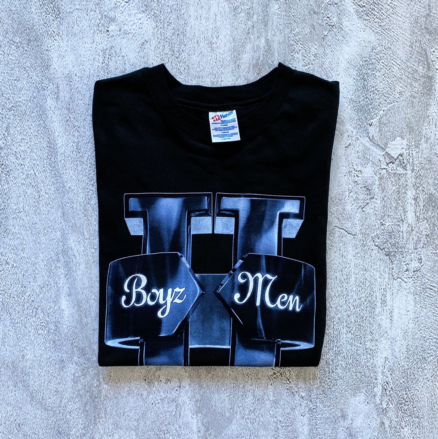 VINTAGE SINGLE STITCH BOYZ II MEN TEE-1990'S SIZE XL