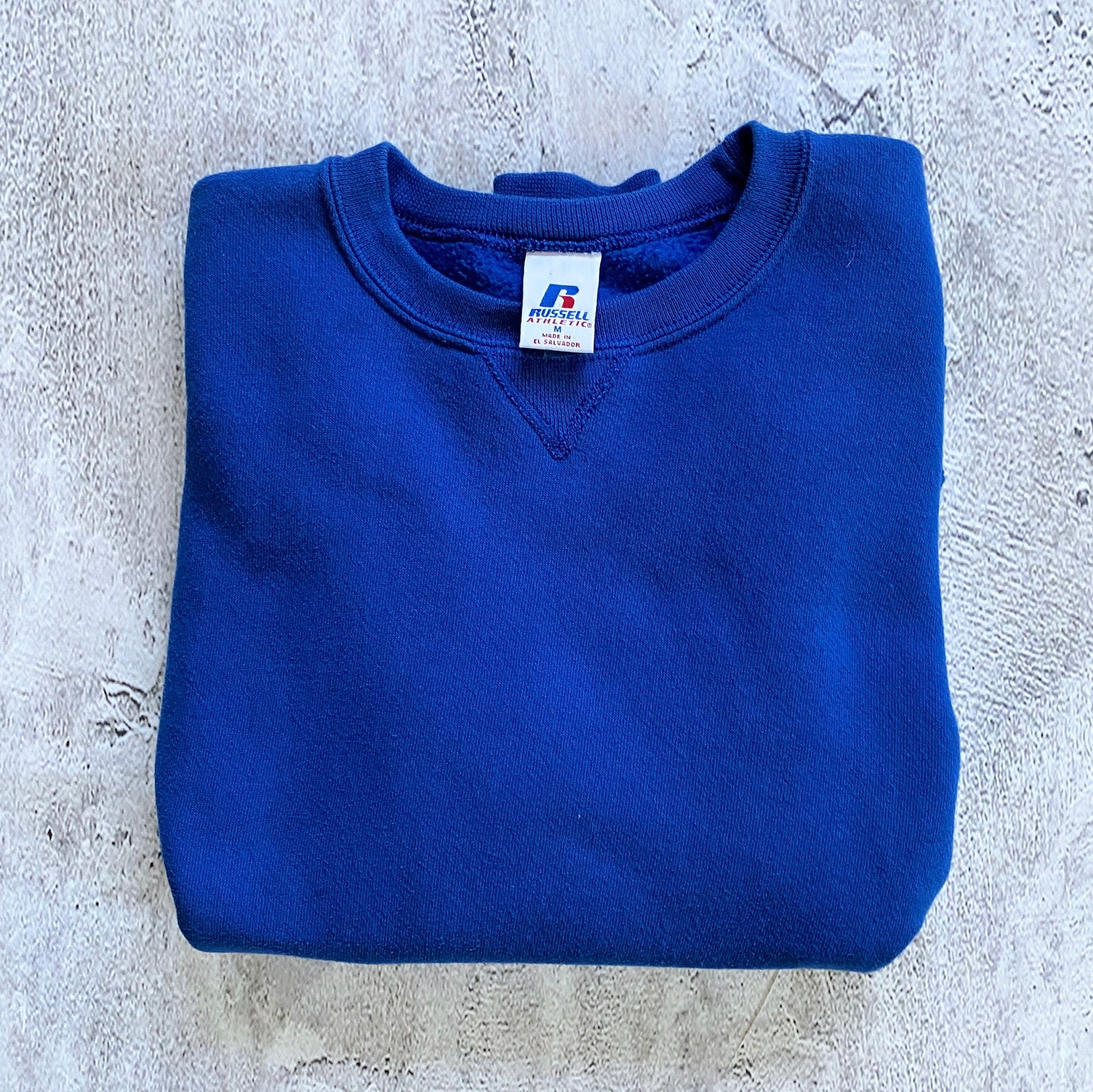 VINTAGE BLUE RUSSELL ATHLETIC SWEATSHIRT-2000'S SIZE M