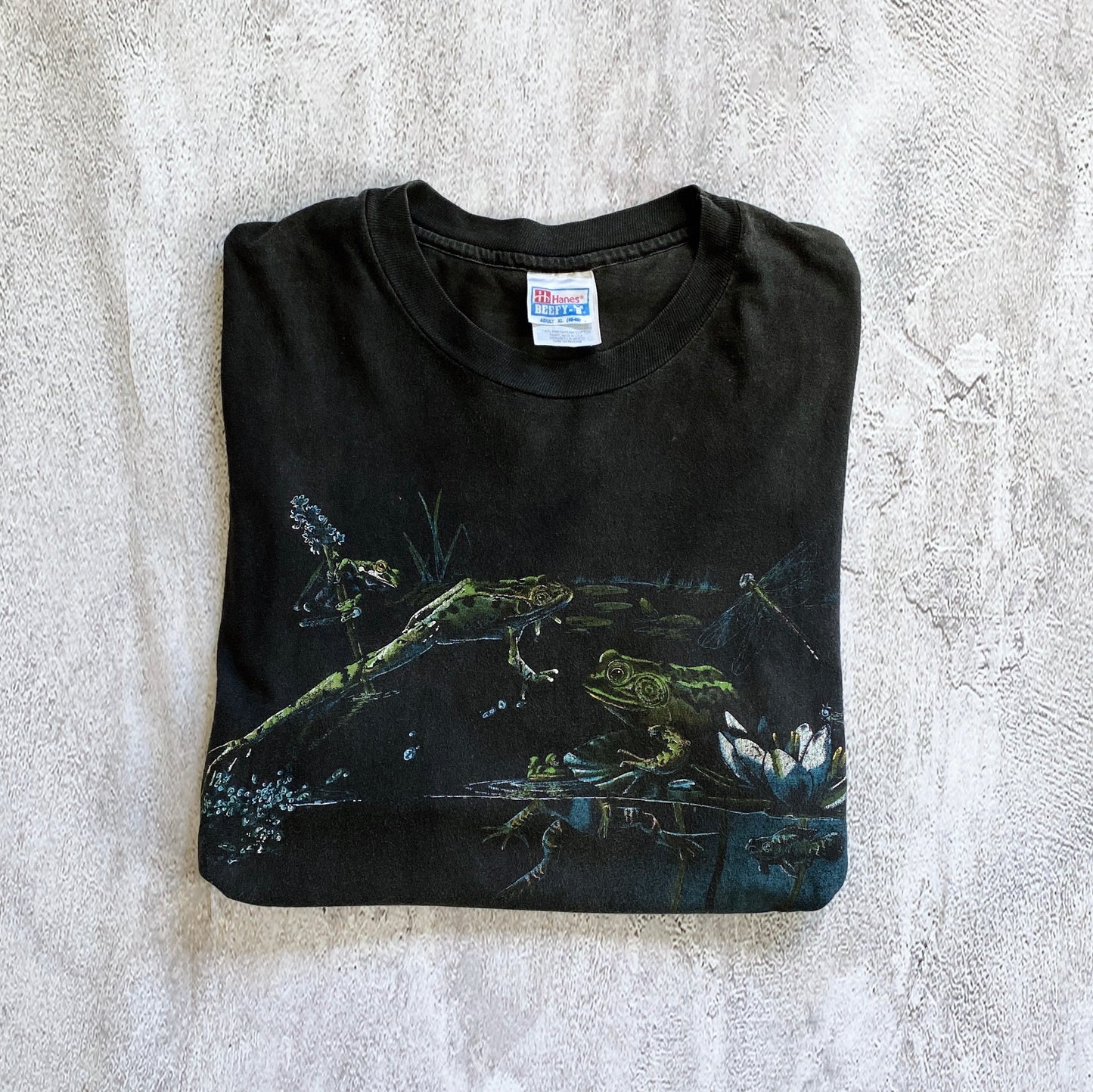 VINTAGE SINGLE STITCH WILD FROGS TEE-1990'S SIZE XL