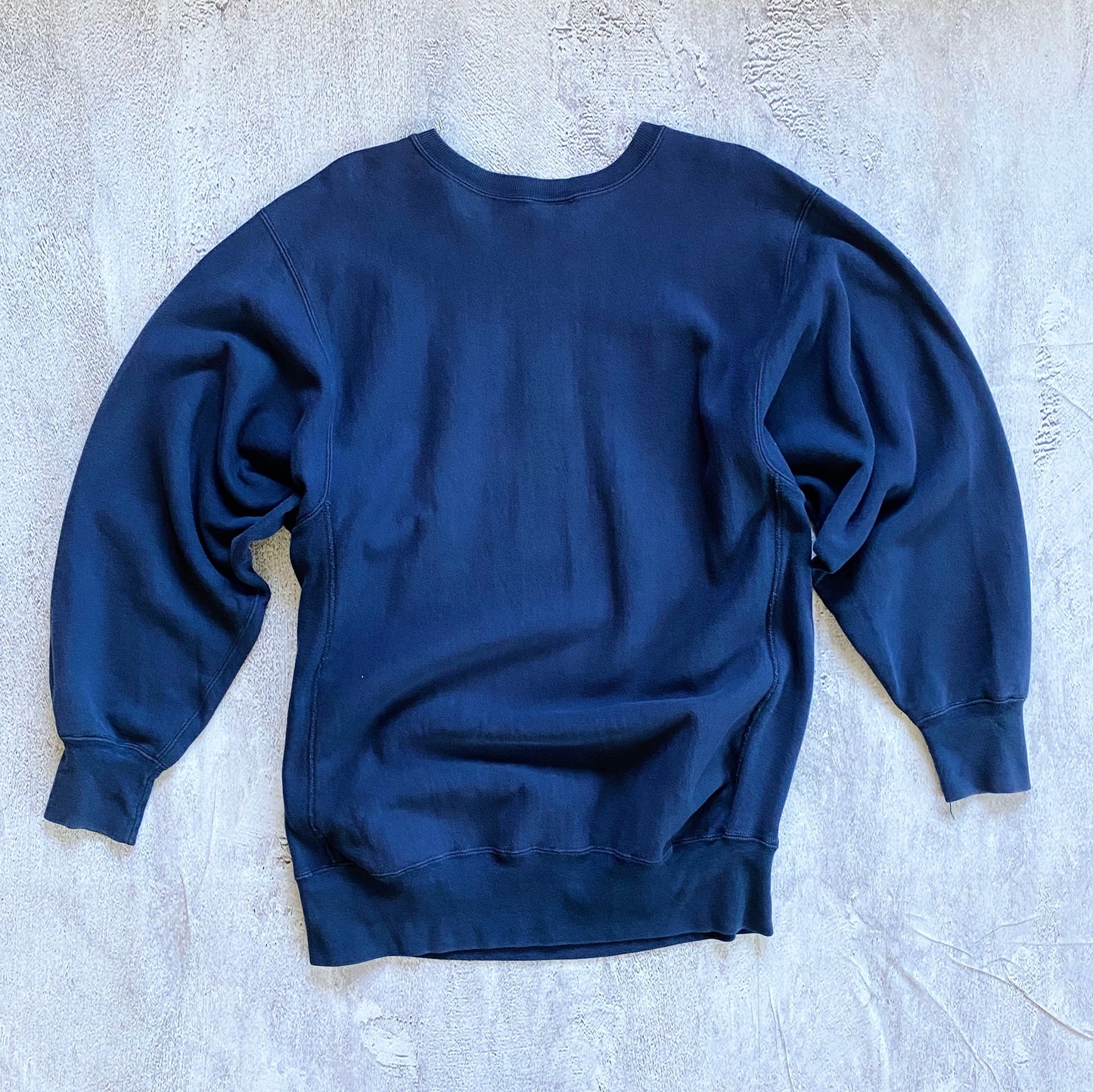 VINTAGE NAVY BLUE REVERSE WEAVE CHAMPION SWEATSHIRT- 1980'S SIZE XXL