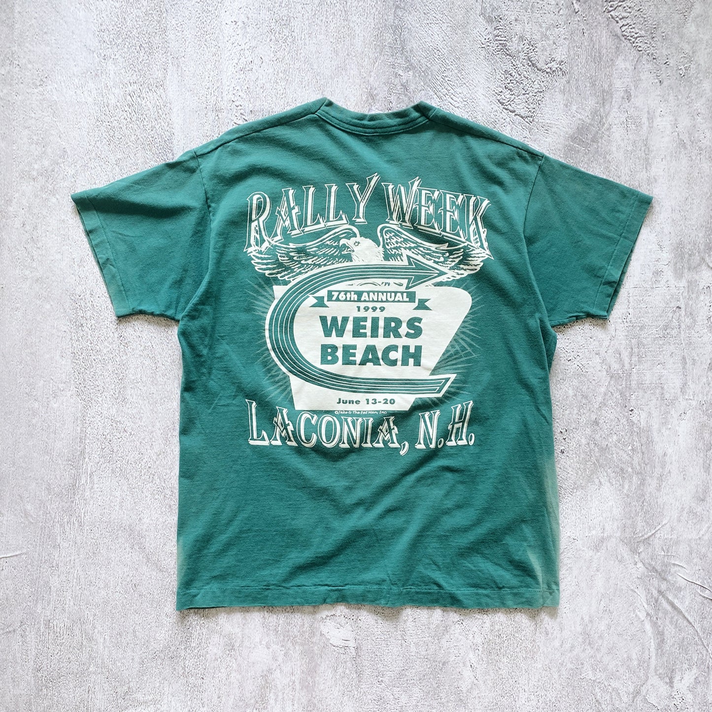 VINTAGE LACONIA RALLY WEEK SINGLE STITCH TEE-1990'S SIZE XL