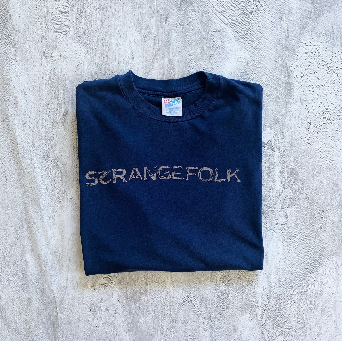 VINTAGE SINGLE STITCH STRANGE FOLK TEE-1990'S XL