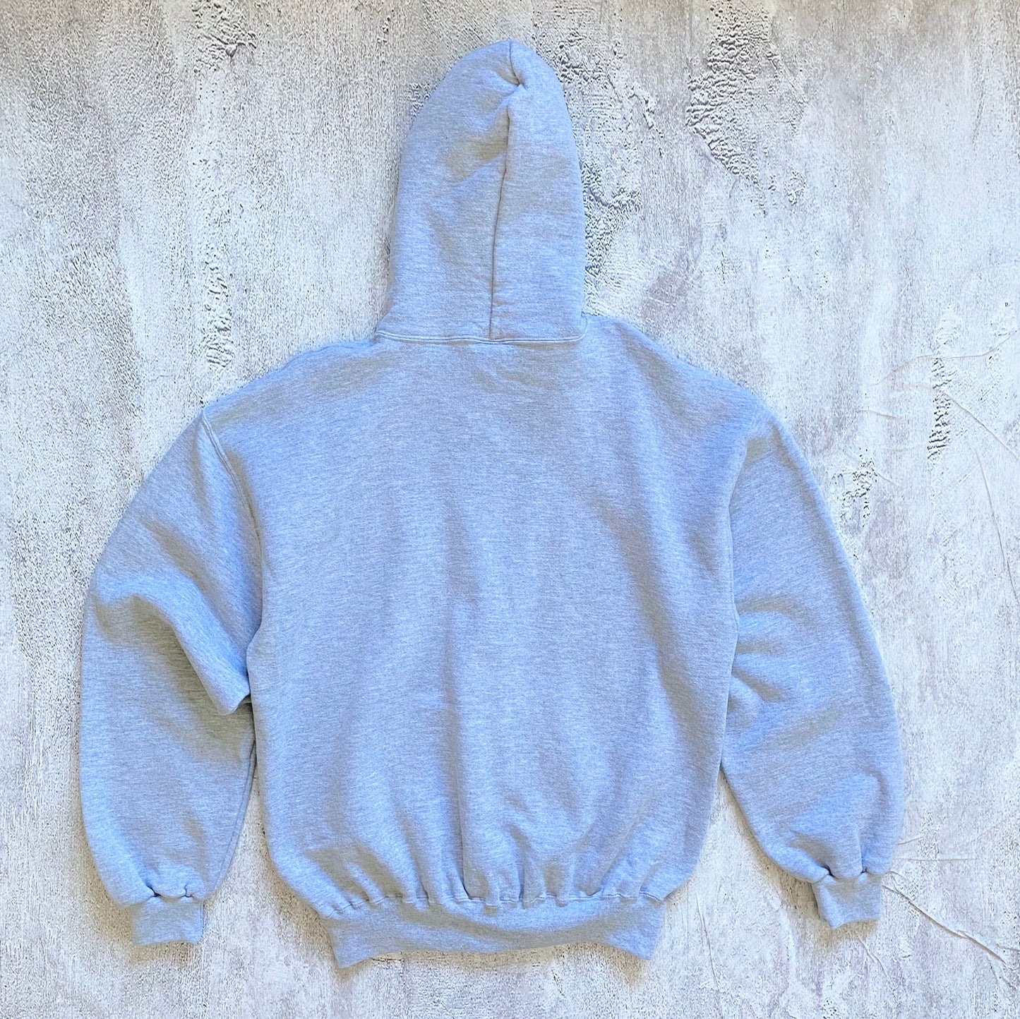 VINTAGE HEATHER GREY RUSSELL ATHLETIC ZIP UP HOODIE-2000'S SIZE L